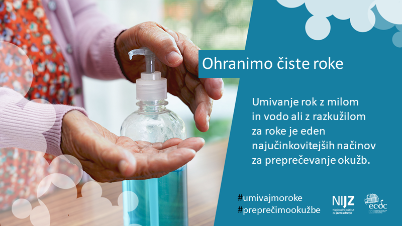 umivanje rok, virusi bakterije
