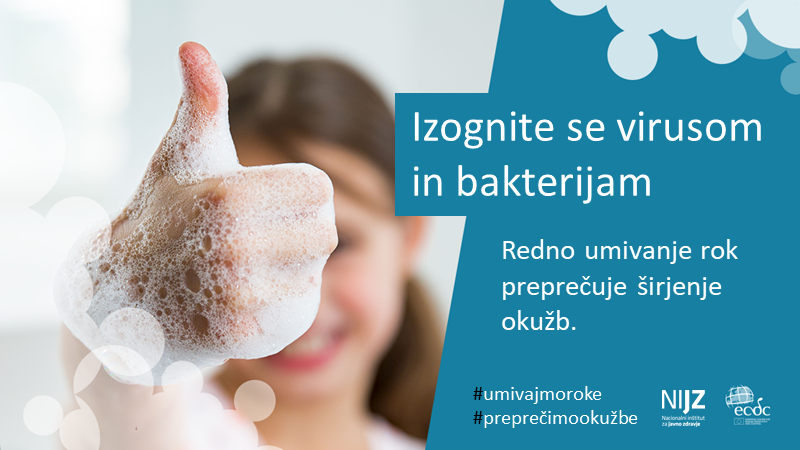 umivanje rok, virusi bakterije