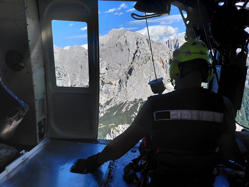 eno od helikopterskih reševanj, gore